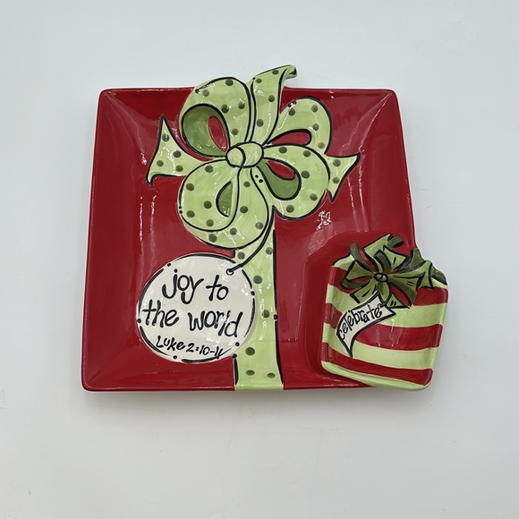 Large Chip and Dip Platter by Burton & Burton “Joy to the World “ 2010 - Picture 5 of 16